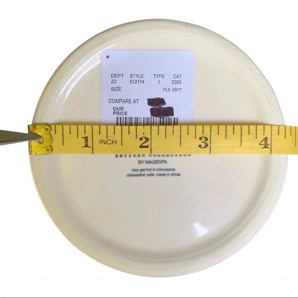 Rae Dunn WOOF Canister Dog Treat Jar White Black Letters Dimples NWT 2017 OG - Picture 14 of 14